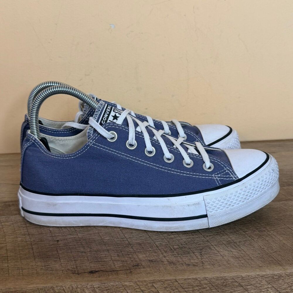 Converse Chuck Taylor All Star Lift Low trainers platform shoes sneakers size 9 - Picture 4 of 8